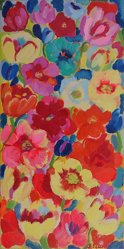 Beata Murawska : Camellias : Oil on Canvas
