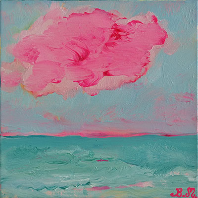Beata Murawska : Nuvola rosa : Oil on Canvas