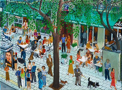 Krzysztof Kokoryn : Ulica Francuska 6 : Oil on Canvas
