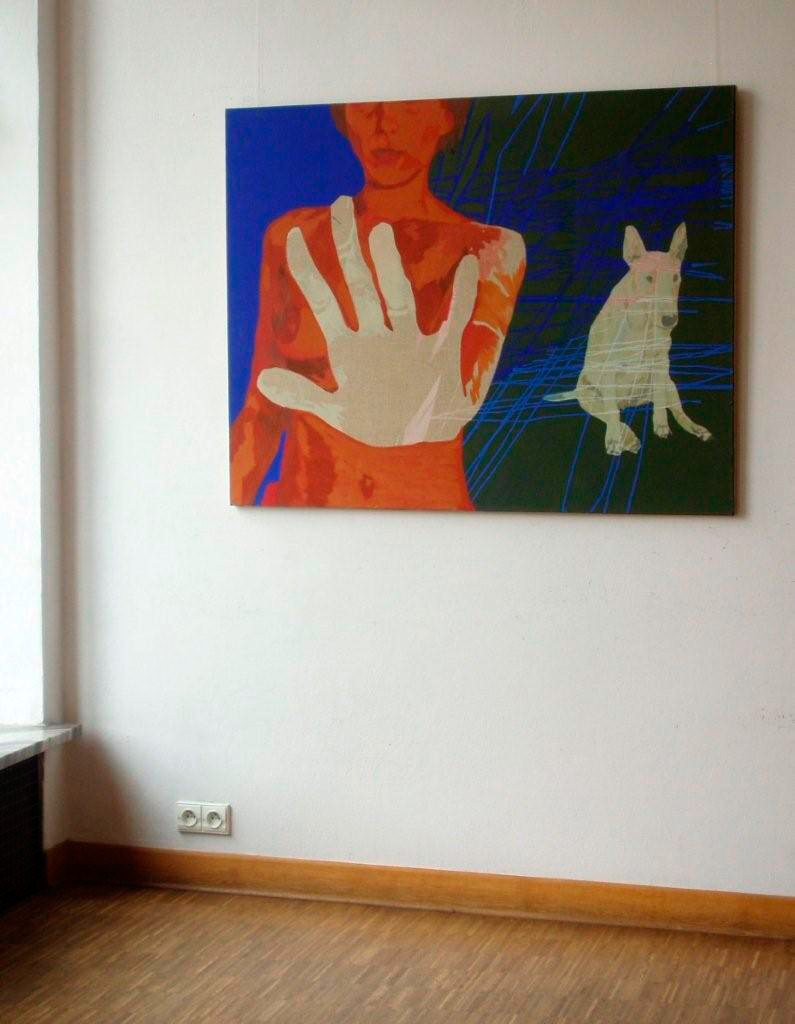 Agnieszka Sandomierz - Look out! (Oil on Canvas | Größe: 130 x 100 cm | Preis: 8000 PLN)