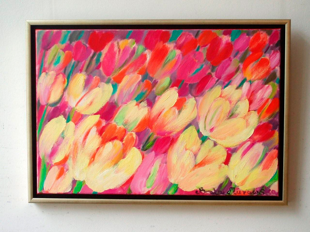 Beata Murawska - Tulips (Oil on Canvas | Wymiary: 79 x 56 cm | Cena: 3500 PLN)