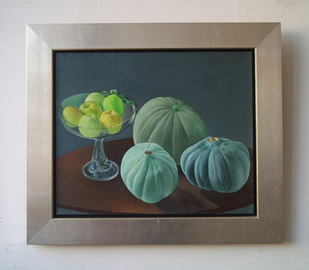 Tomasz Karabowicz - Still life with pumpkins (Oil on Canvas | Size: 80 x 75 cm | Price: 5500 PLN)