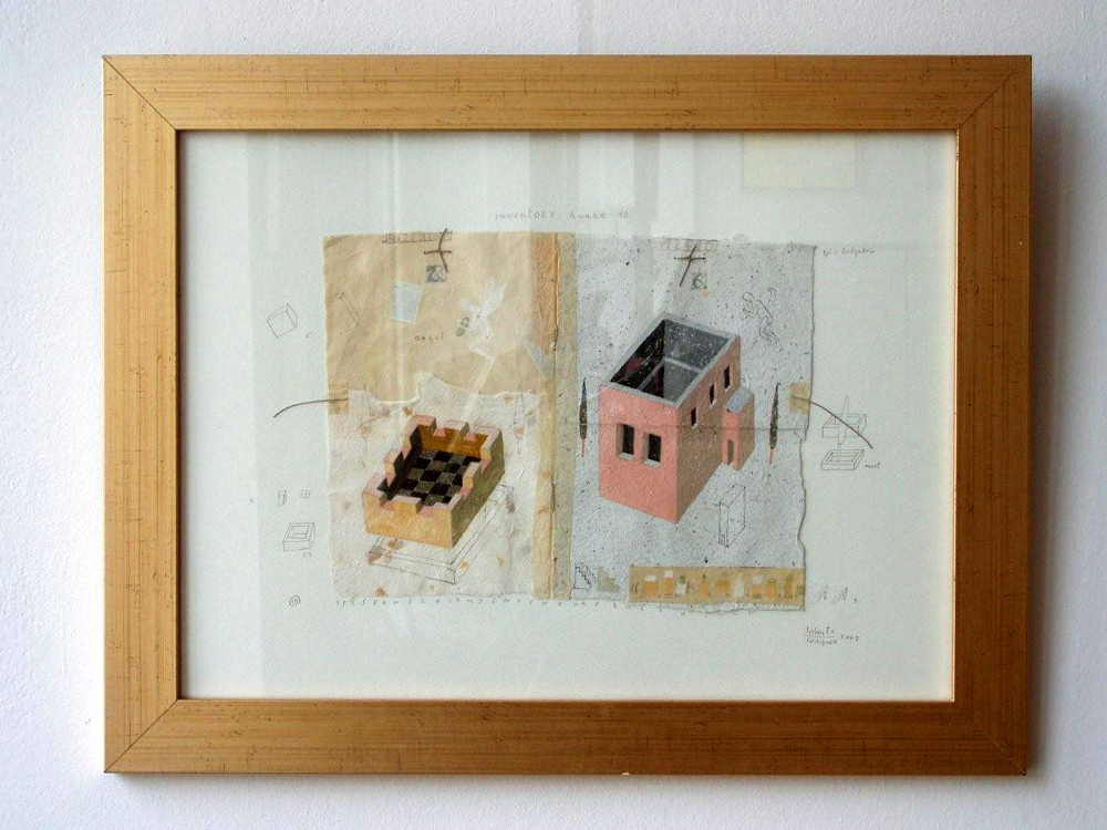 Jolanta Wagner - Inventory of the house 10 (Ink on wove paper | Größe: 40 x 28 cm | Preis: 1200 PLN)