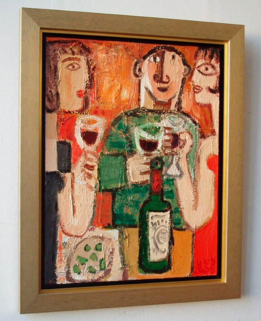 Krzysztof Kokoryn - Party (Oil on Canvas | Size: 65 x 85 cm | Price: 8000 PLN)