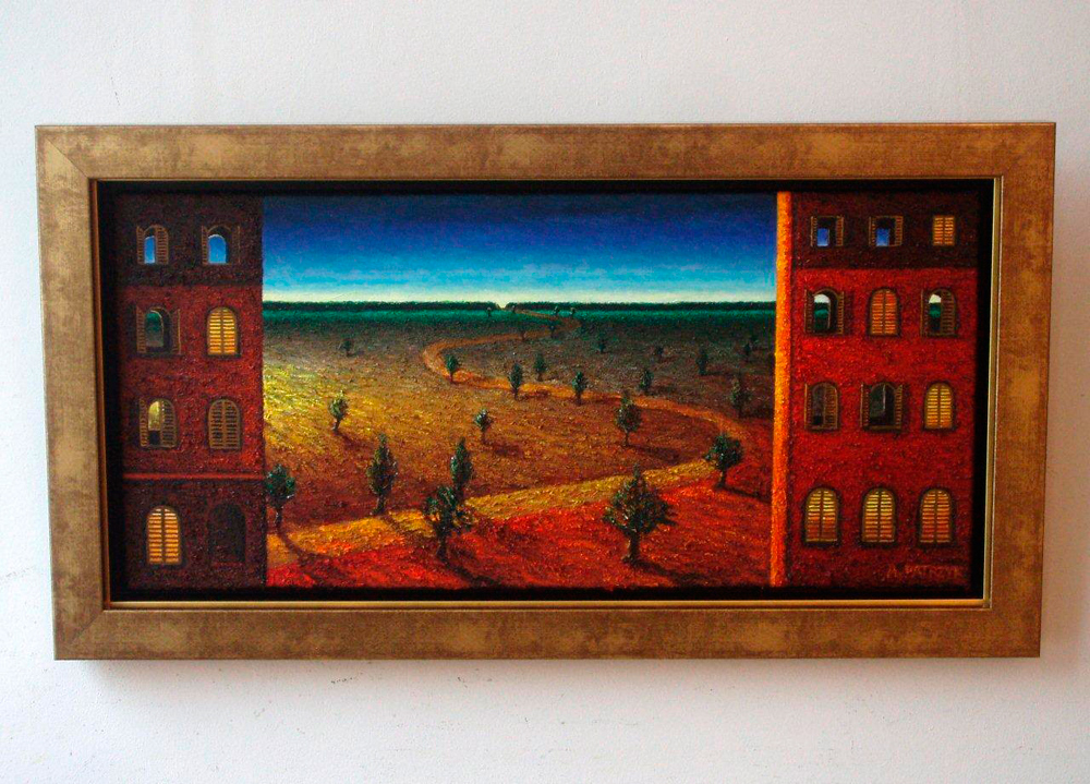 Adam Patrzyk - Road (Oil on Canvas | Wymiary: 87 x 47 cm | Cena: 8500 PLN)