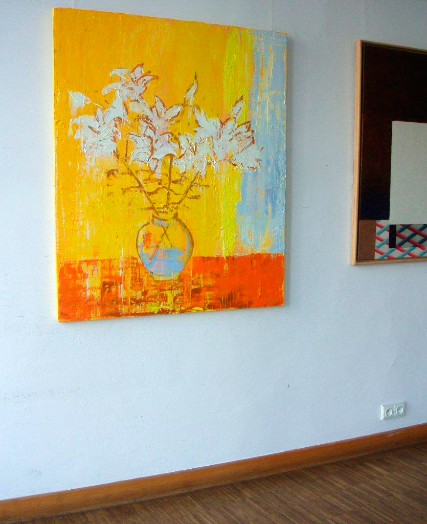 Jacek Łydżba - Flowers (Oil on Canvas | Size: 100 x 120 cm | Price: 7000 PLN)