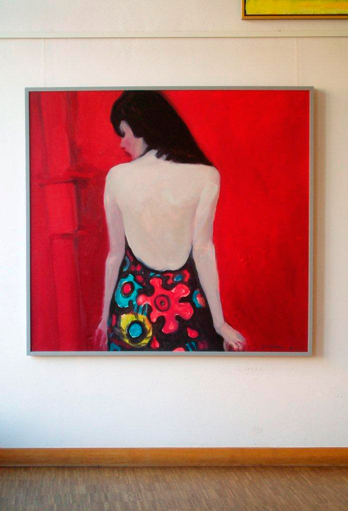 Katarzyna Swinarska - Chick (Oil on Canvas | Wymiary: 150 x 140 cm | Cena: 7000 PLN)