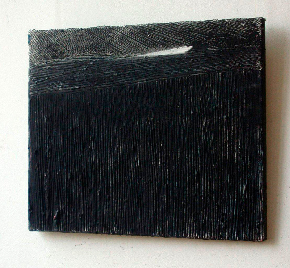 Radek Zielonka - Black landscape (Oil on Canvas | Size: 55 x 46 cm | Price: 2800 PLN)