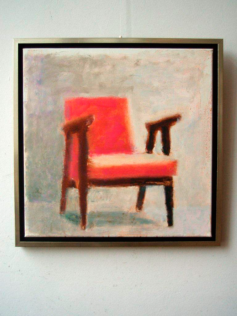 Radek Zielonka - Chair (Oil on Canvas | Wymiary: 45 x 45 cm | Cena: 2800 PLN)