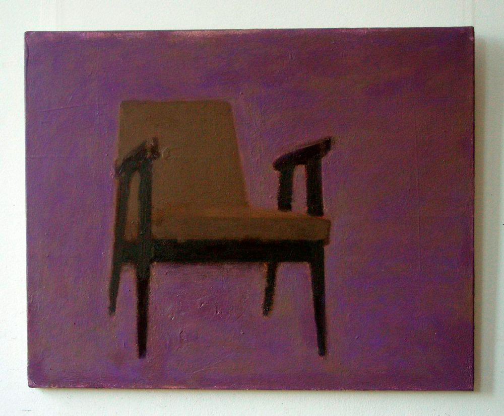 Radek Zielonka - Chair (Oil on Canvas | Wymiary: 81 x 65 cm | Cena: 3800 PLN)