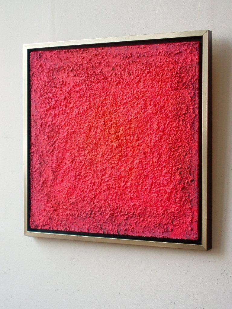 Radek Zielonka - Pink square (Oil on Canvas | Wymiary: 54 x 54 cm | Cena: 3600 PLN)