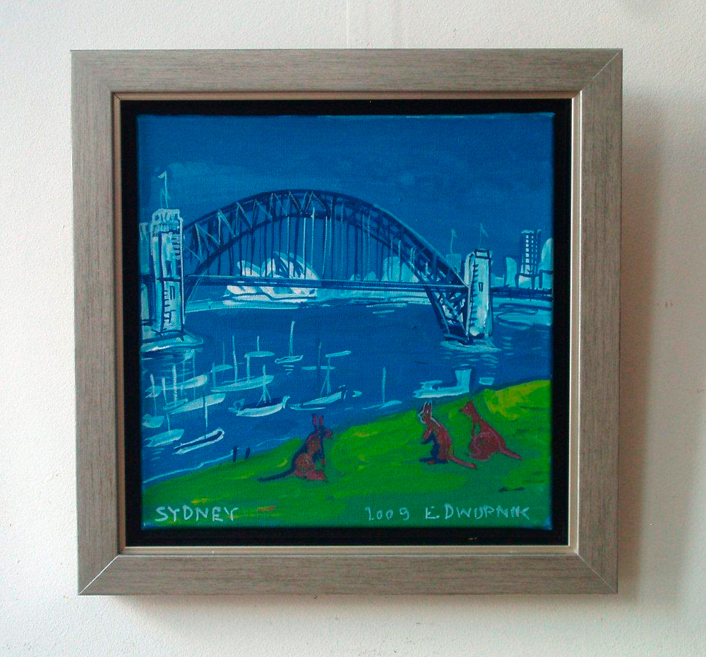 Edward Dwurnik - Sydney (Oil on Canvas | Size: 39 x 39 cm | Price: 4500 PLN)
