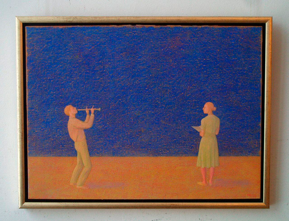 Mikołaj Kasprzyk - Duet (Oil on Canvas | Size: 59 x 45 cm | Price: 3300 PLN)