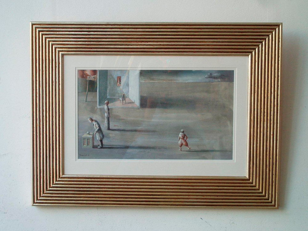 Łukasz Huculak - Awaiting for audience (Guache on paper | Size: 82 x 62 cm | Price: 3900 PLN)