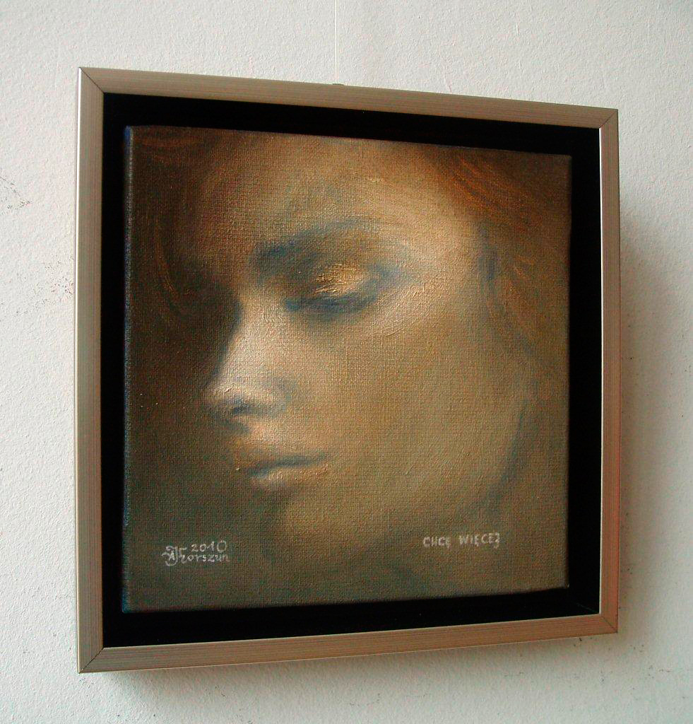 Adam Korszun - I want more (Oil on Canvas | Wymiary: 25 x 25 cm | Cena: 1200 PLN)