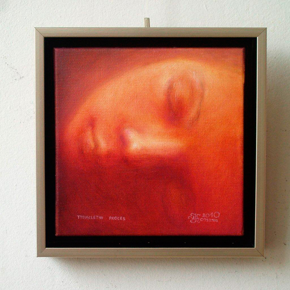 Adam Korszun - Millenium evolution (Oil on Canvas | Größe: 25 x 25 cm | Preis: 1200 PLN)