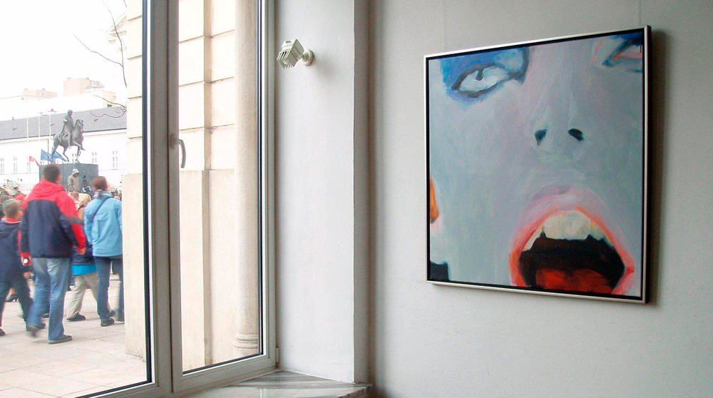 Katarzyna Swinarska - Bowie (Oil on Canvas | Wymiary: 100 x 100 cm | Cena: 6000 PLN)