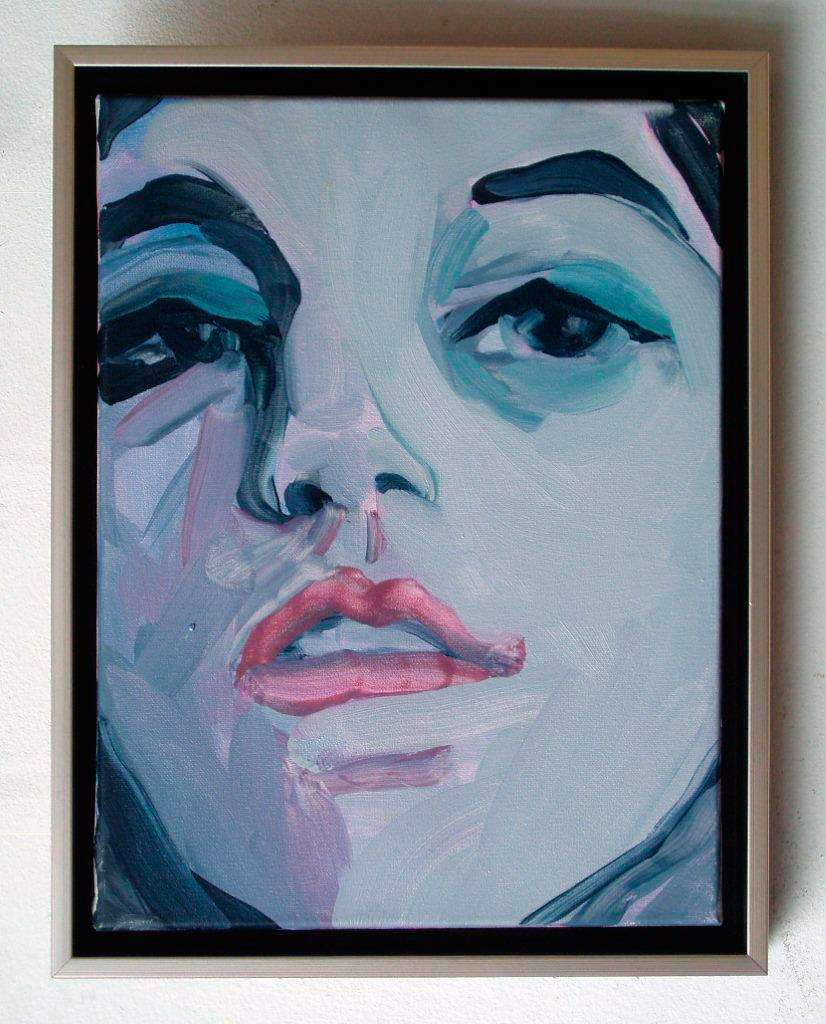 Katarzyna Swinarska - Face (Oil on Canvas | Wymiary: 34 x 44 cm | Cena: 4400 PLN)