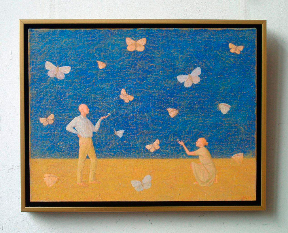 Mikołaj Kasprzyk - Butterflies (Oil on Canvas | Wymiary: 54 x 42 cm | Cena: 3800 PLN)