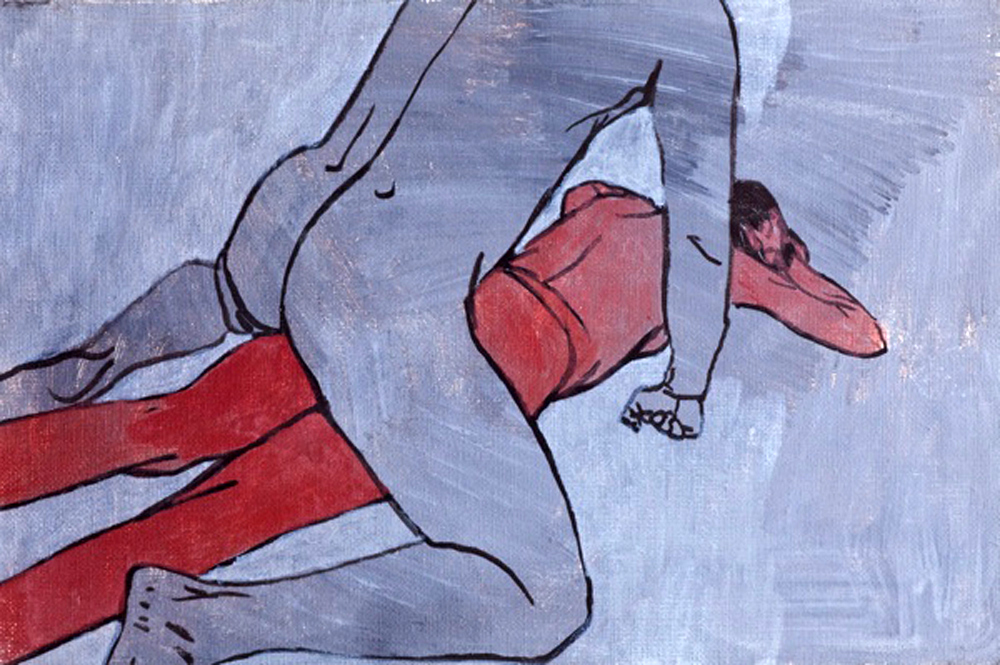 Agnieszka Sandomierz - Couple (Tempera on Canvas | Wymiary: 30 x 20 cm | Cena: 2900 PLN)