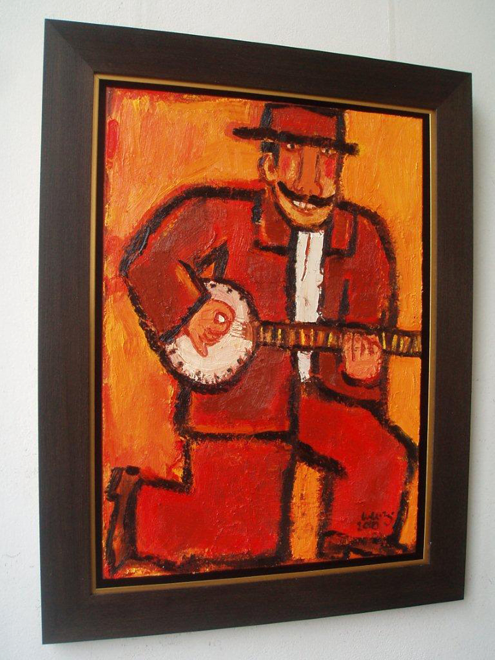 Krzysztof Kokoryn - Banjo player (n/a | Size: 70 x 90 cm | Price: 9000 PLN)