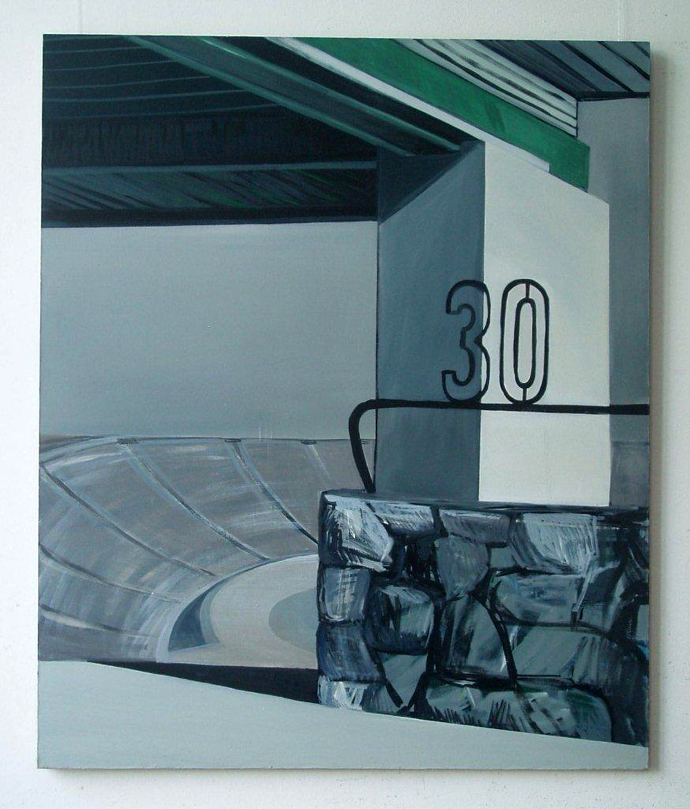 Maria Kiesner - Sector 30 (Tempera on Canvas | Wymiary: 120 x 100 cm | Cena: 9000 PLN)