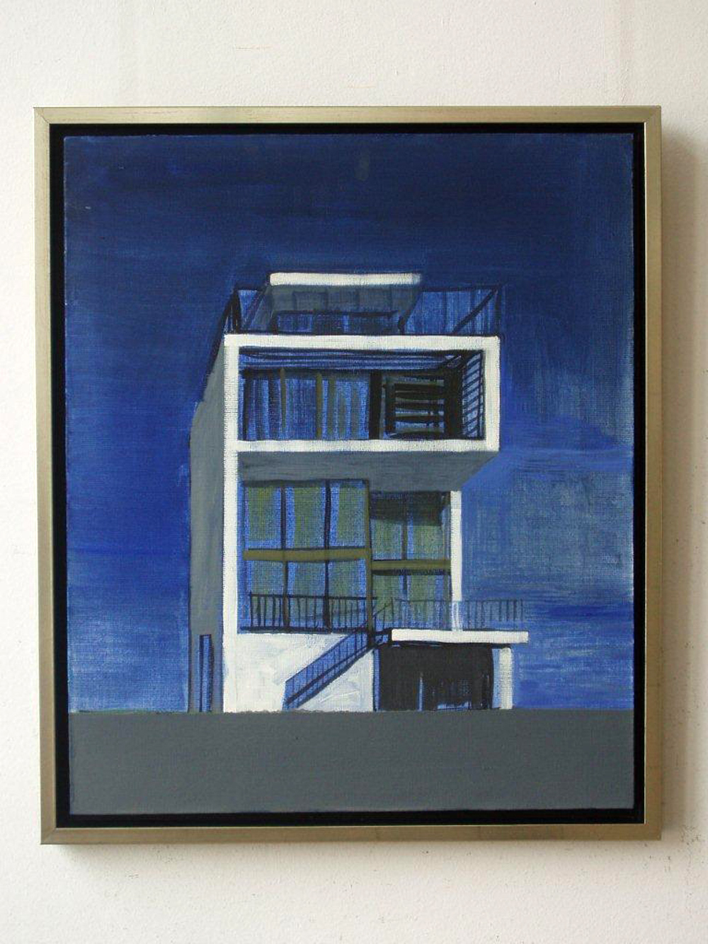 Maria Kiesner - Swiss house (Tempera on Canvas | Wymiary: 51 x 60 cm | Cena: 5500 PLN)