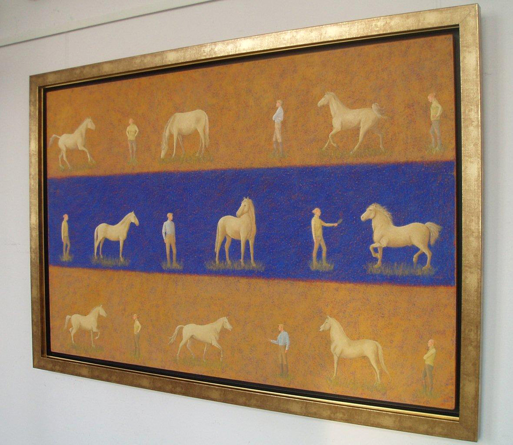 Mikołaj Kasprzyk - Horses (Oil on Canvas | Wymiary: 155 x 107 cm | Cena: 9000 PLN)