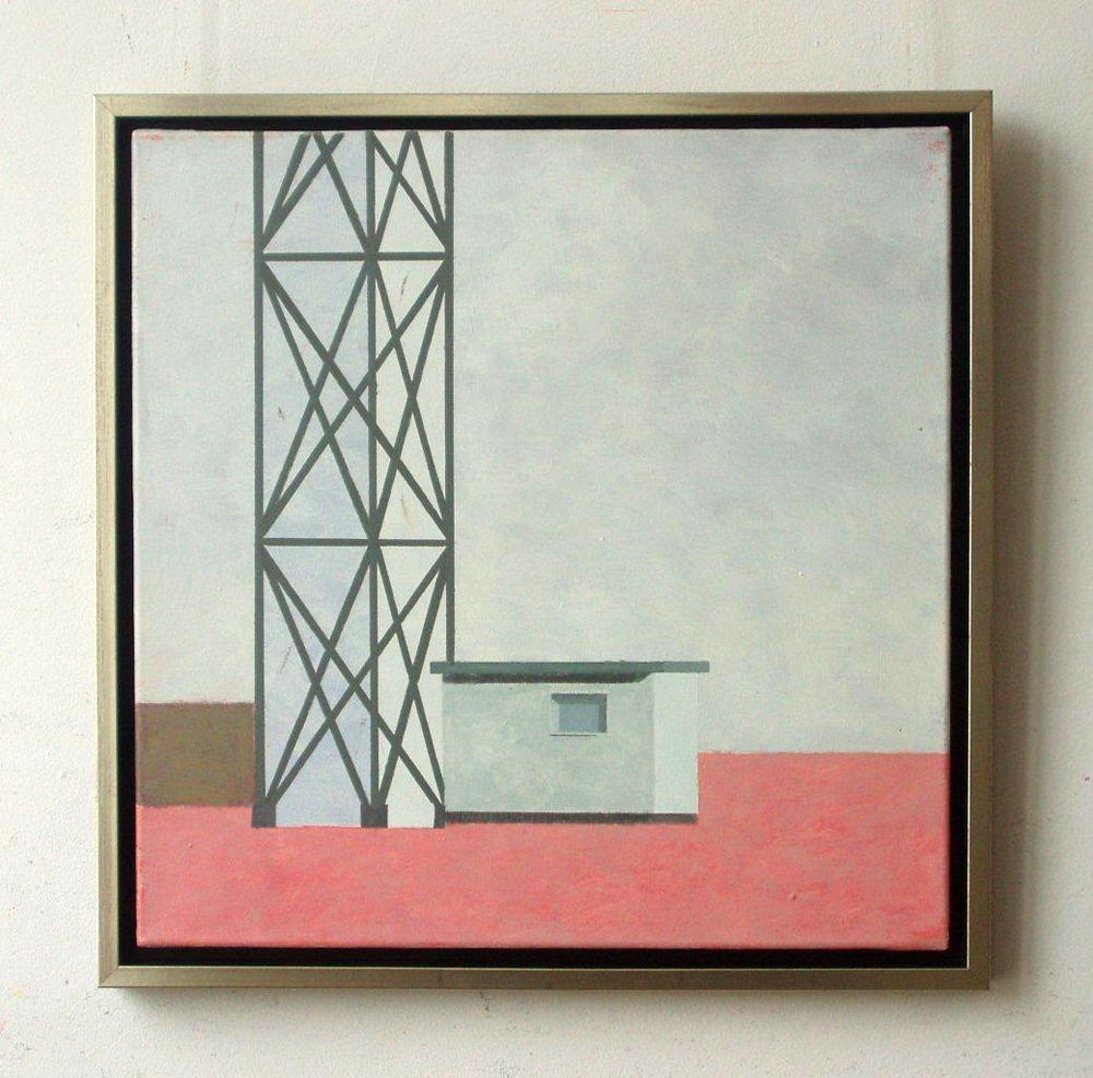 Radek Zielonka - Tower (Acrylic on Canvas | Size: 55 x 55 cm | Price: 2800 PLN)