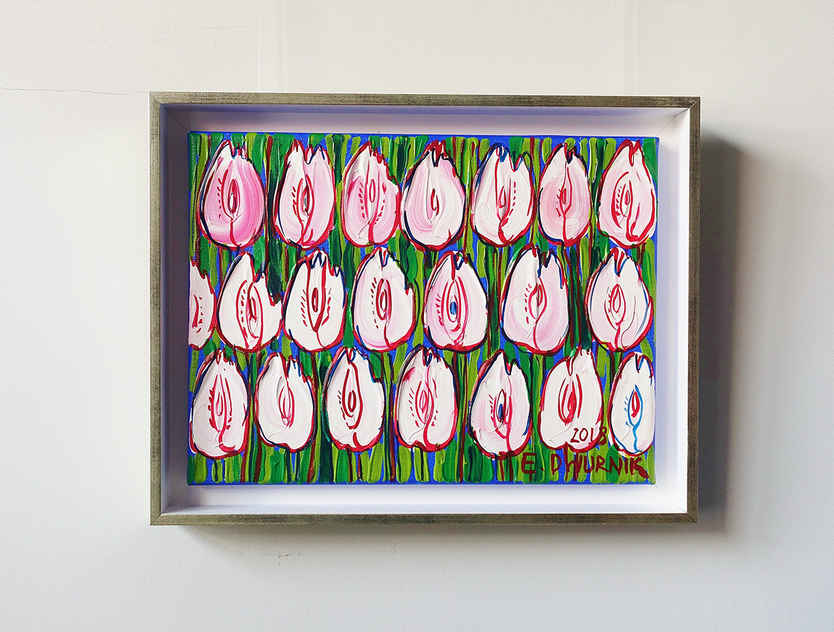 Edward Dwurnik - Pale pink tulips