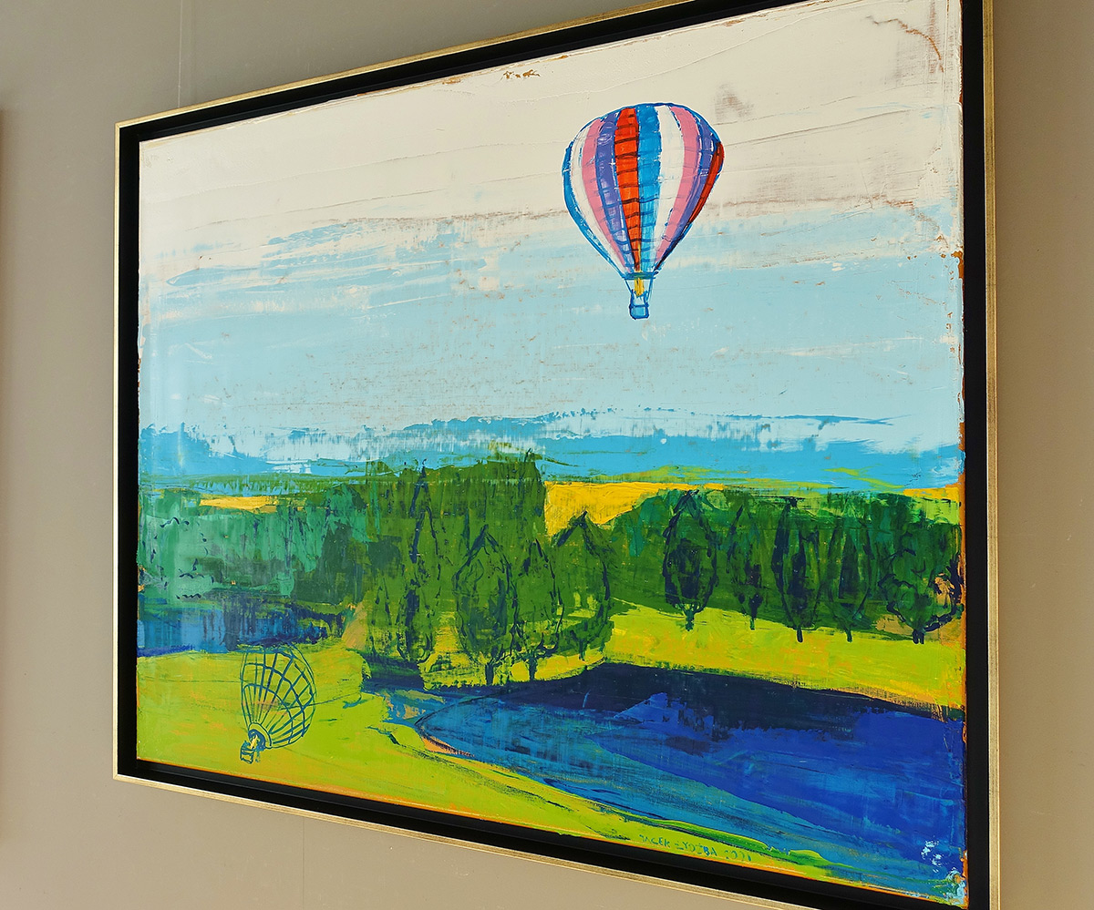 Jacek Łydżba - Landscape with a balloon